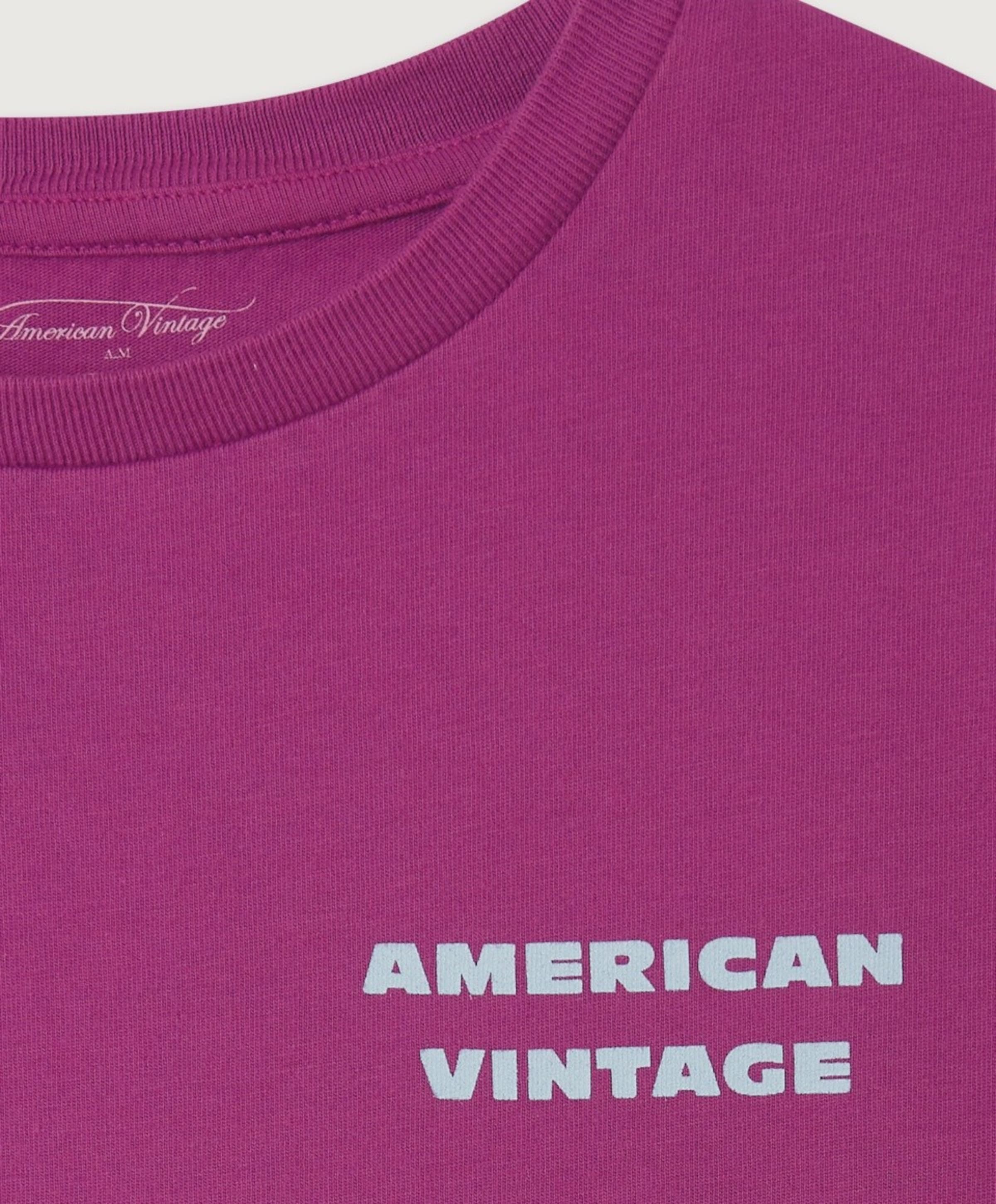 American Vintage Uniseks T-shirt roze