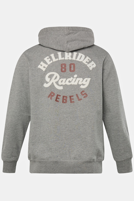 Hoodie, Kapuzensweater, Rückenprint, bis 8 XL