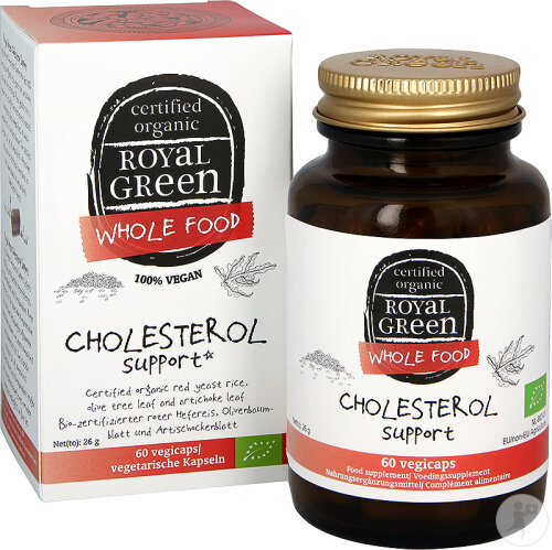 Royal Green Cholesterol Support 60 Capsules Végétales