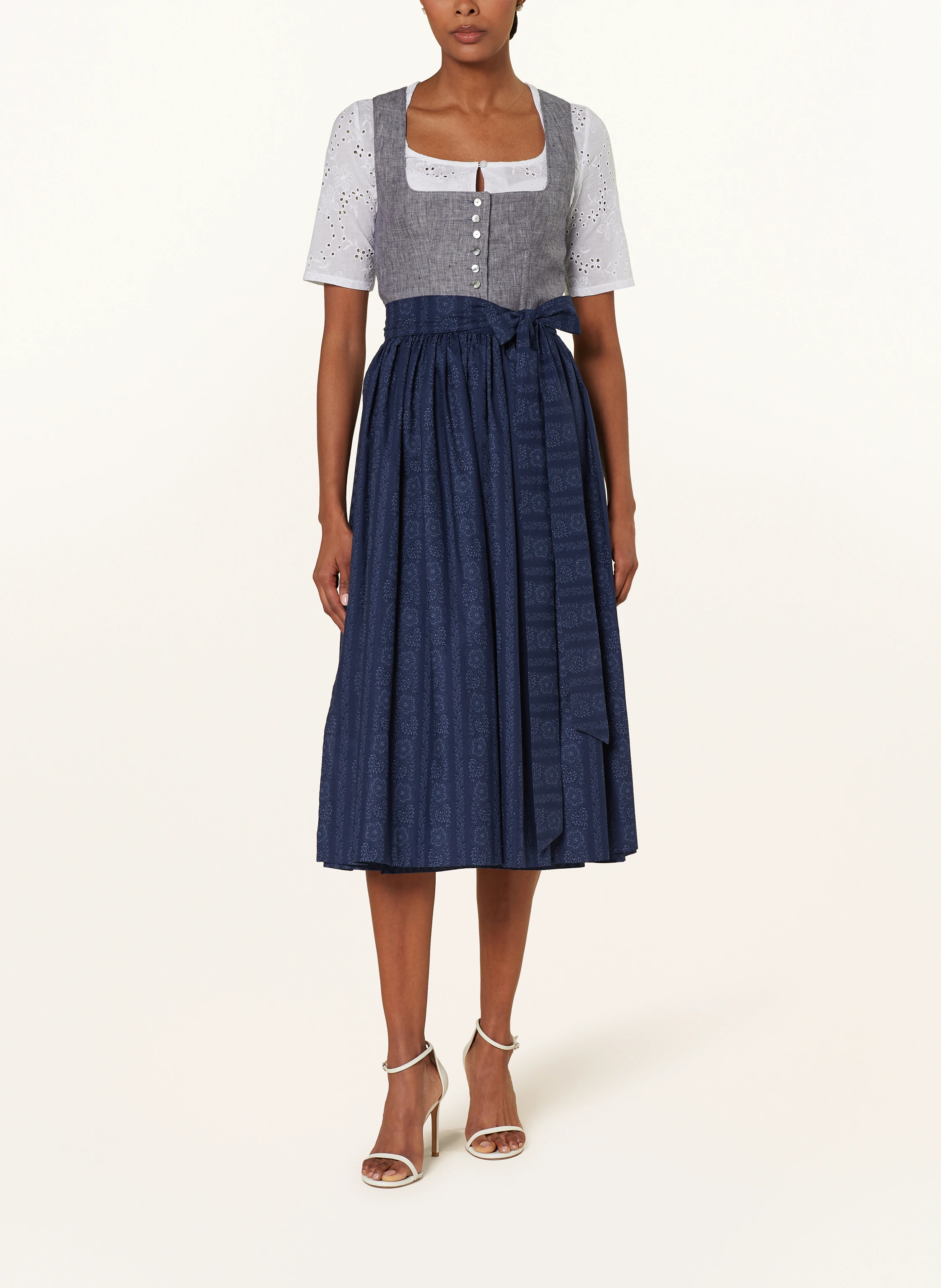 Hammerschmid Dirndlbluse BRIGITTE im Materialmix