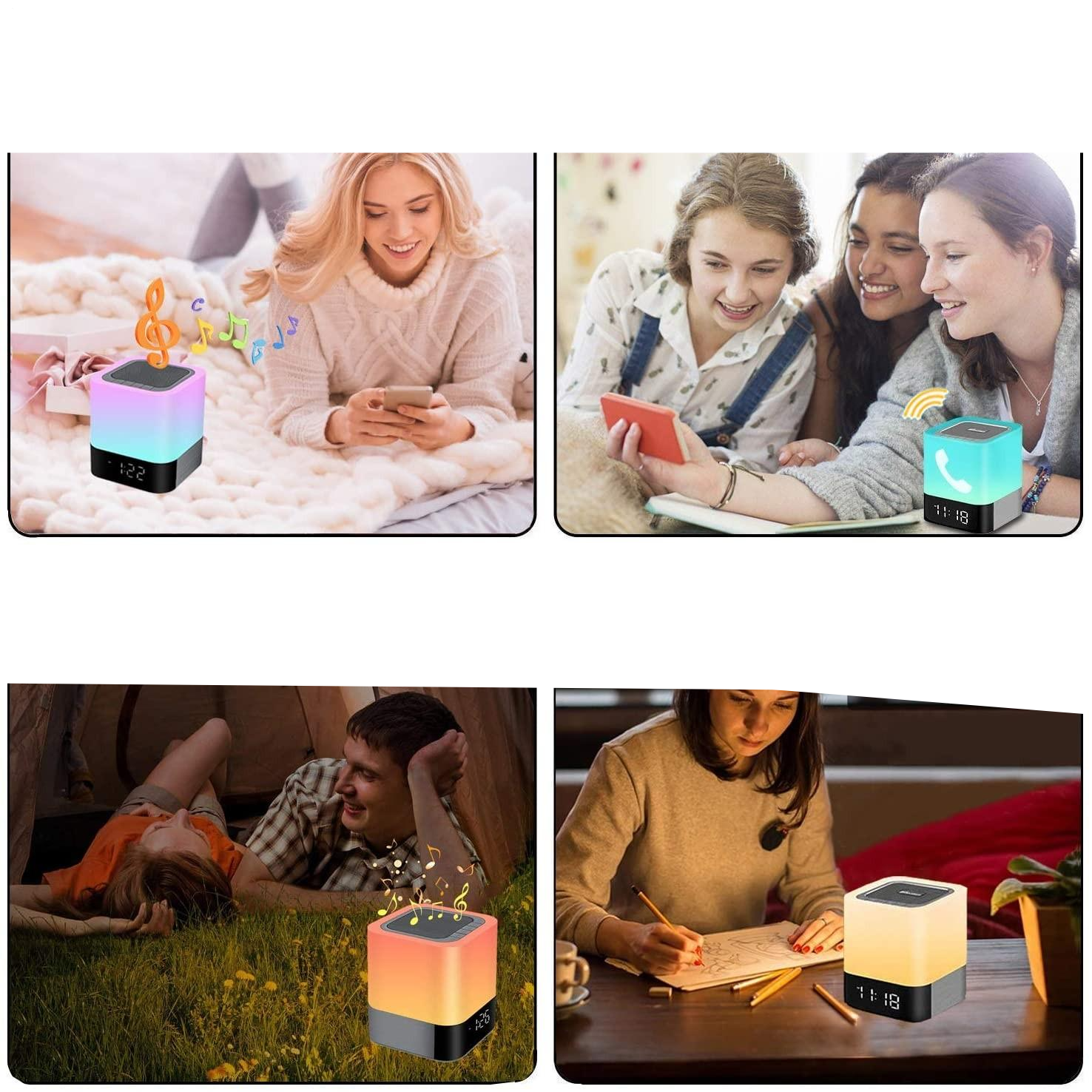 Smart Lampe Bluetooth Lautsprecher LED Stimmungsleuchte - Bunt