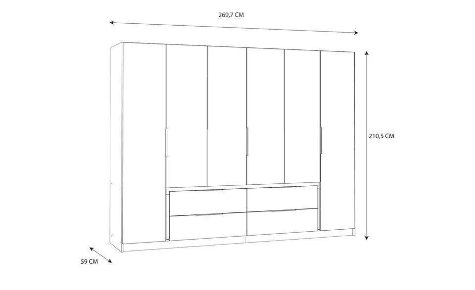 Kleiderschrank Luano