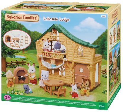 Sylvanian Families - Blokhut Aan Het Meer - Modelbouw - Inclusief Meubels En Accessoires