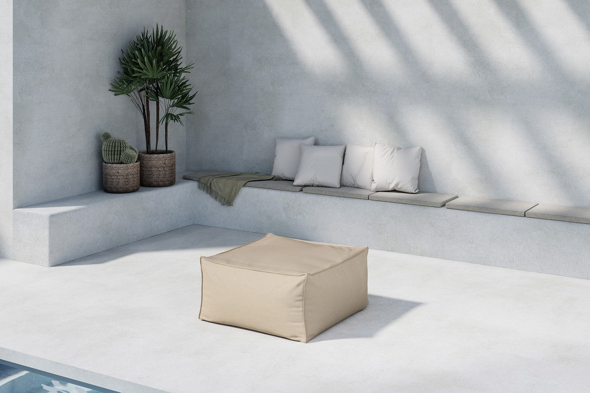 Rebellenclub Timo Loungebank Module Hocker- Beige
