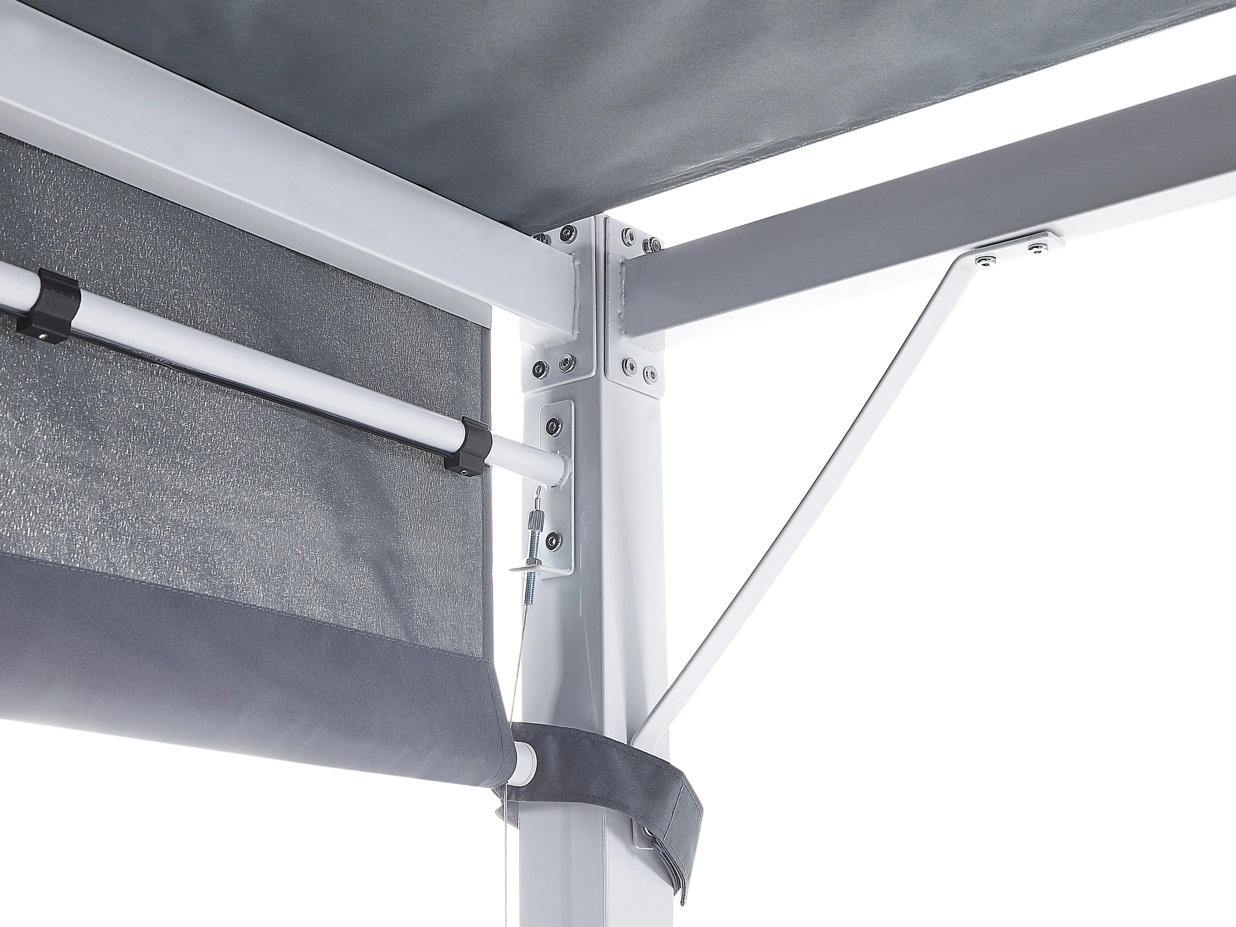 Paviljoen LED PARGA Metaal 310 cm 310 cm Grijs
