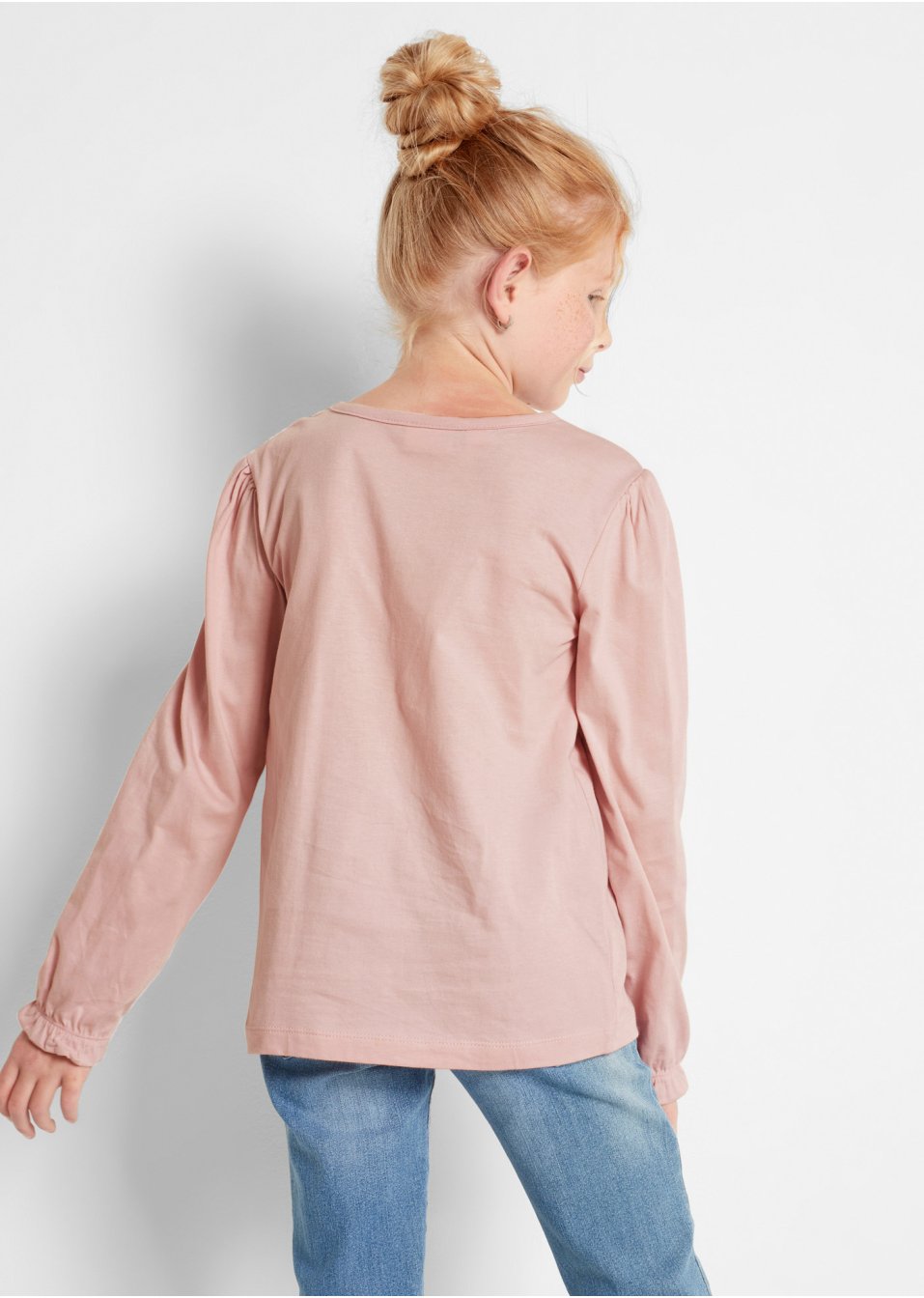 Lot de 2 T-shirts manches longues fille