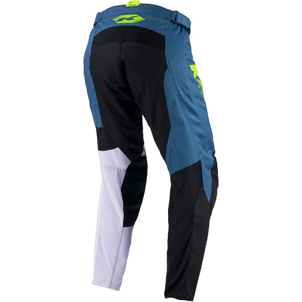 Kenny - Pantalon Track Zoom Bleu pétrole / Jaune fluo / Noir / Blanc