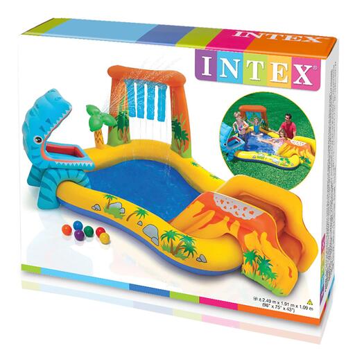 Piscina inflável de dinossauro