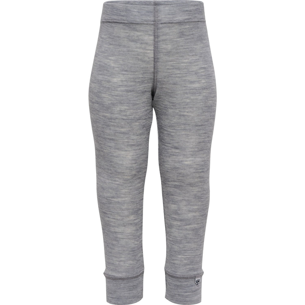 Køb Hummel Grey Melange Mini Uld Rib Leggings