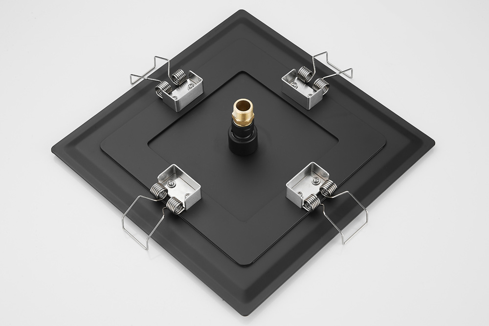 Saniclear Cube plafond inbouw douchekop 30x30cm mat zwart