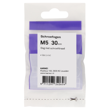 KARWEI Schroefogen verzinkt M5 - 30mm 6st.