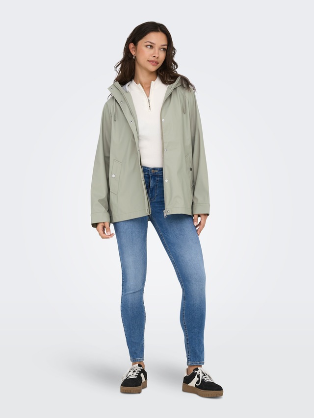 ONLY Allwetterjacke »ONLELISA SHORT RAINCOAT OTW« mit Kapuze