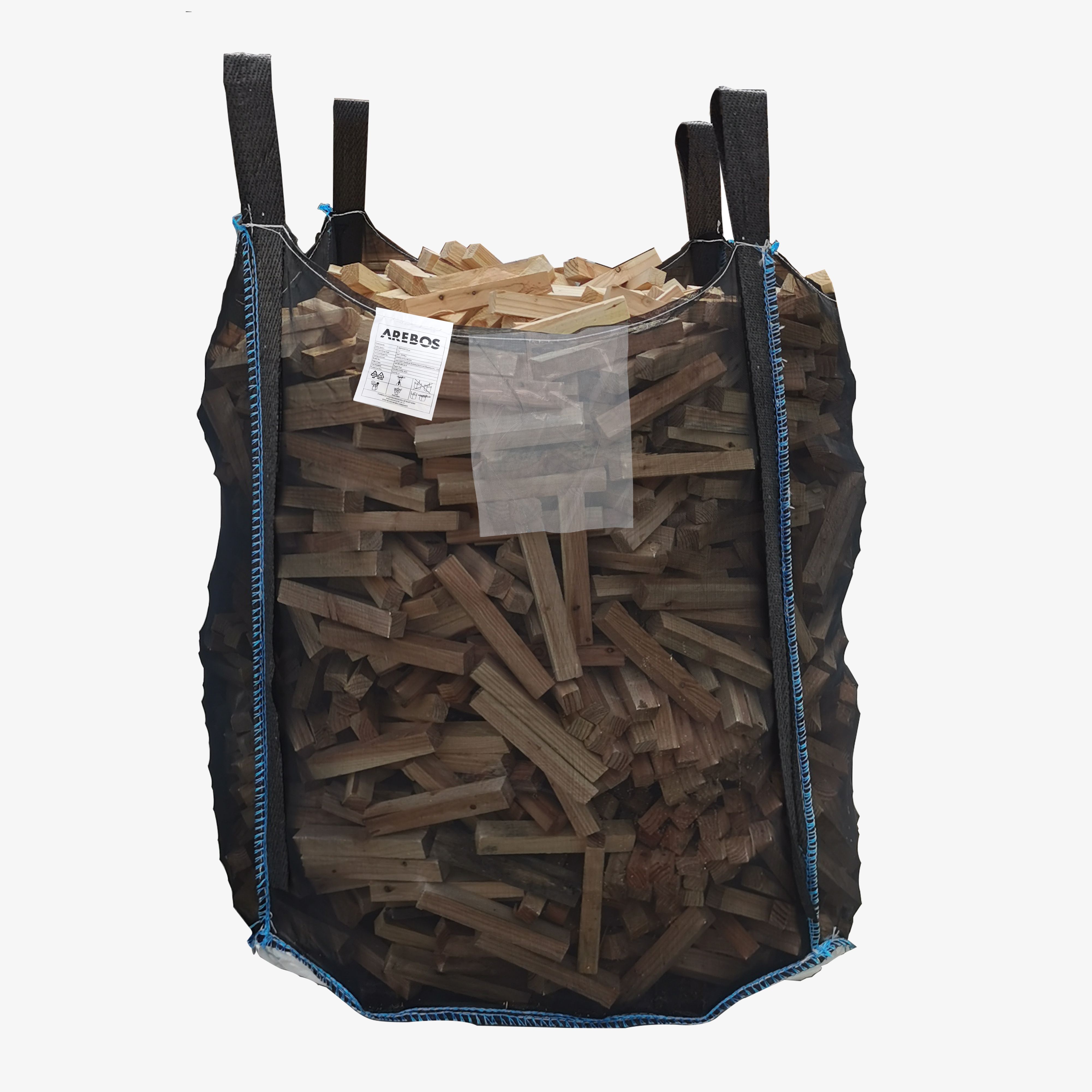 1x Premium Holzsack 100 x 100 x 160 cm