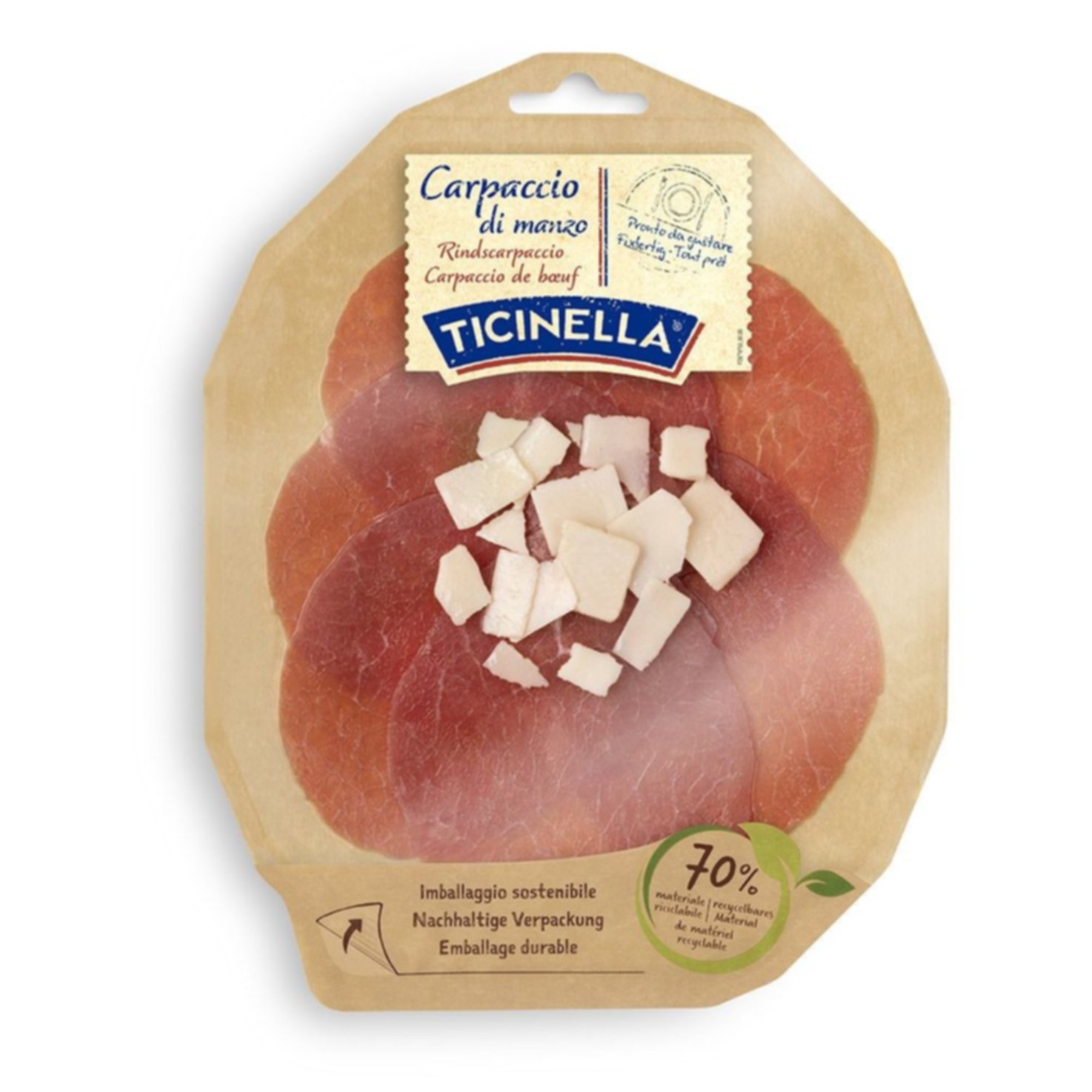 Ticinella Carpaccio manzo 80g