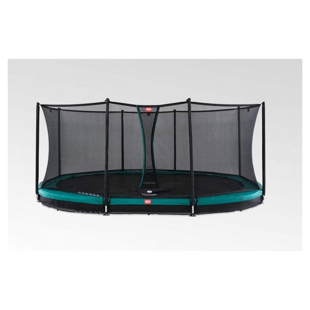 Trampoline grand favorit inground 520 green + safety net comfort