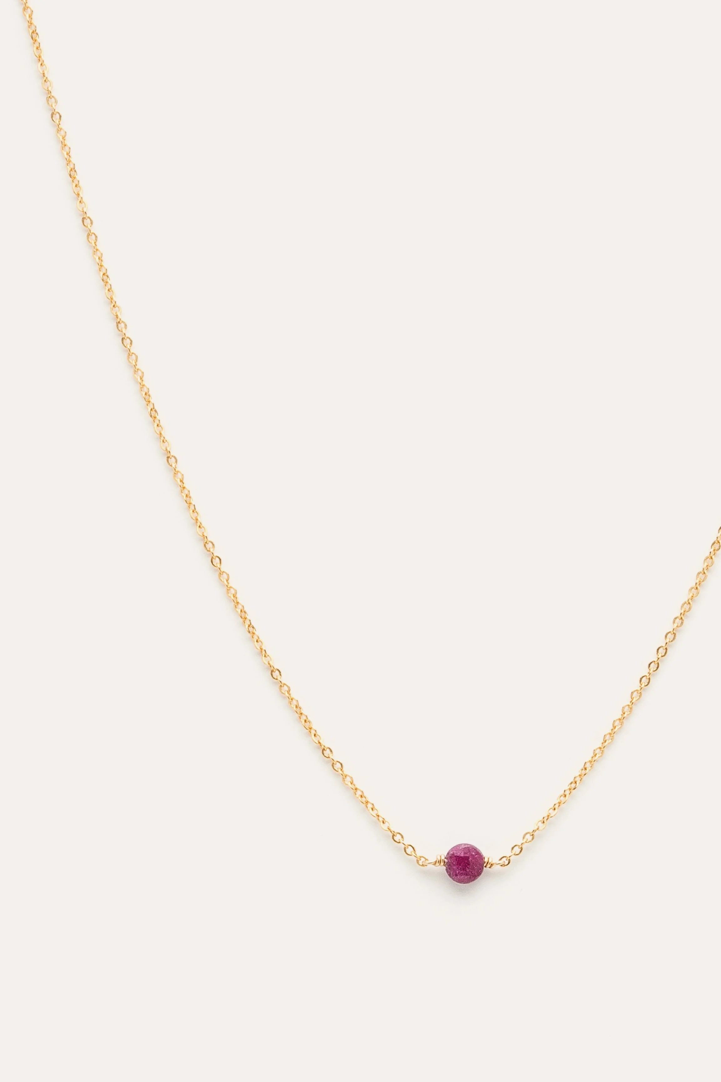 STELLA - Collier - rubis | Doré