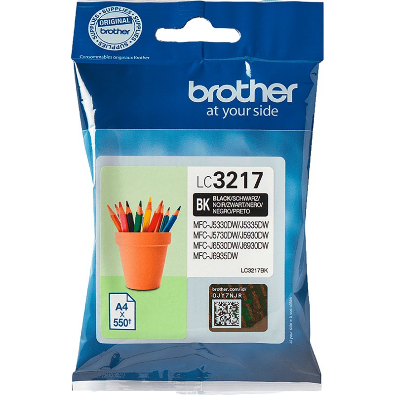 Cartouche Brother LC3217 noire pour imprimante jet d'encre