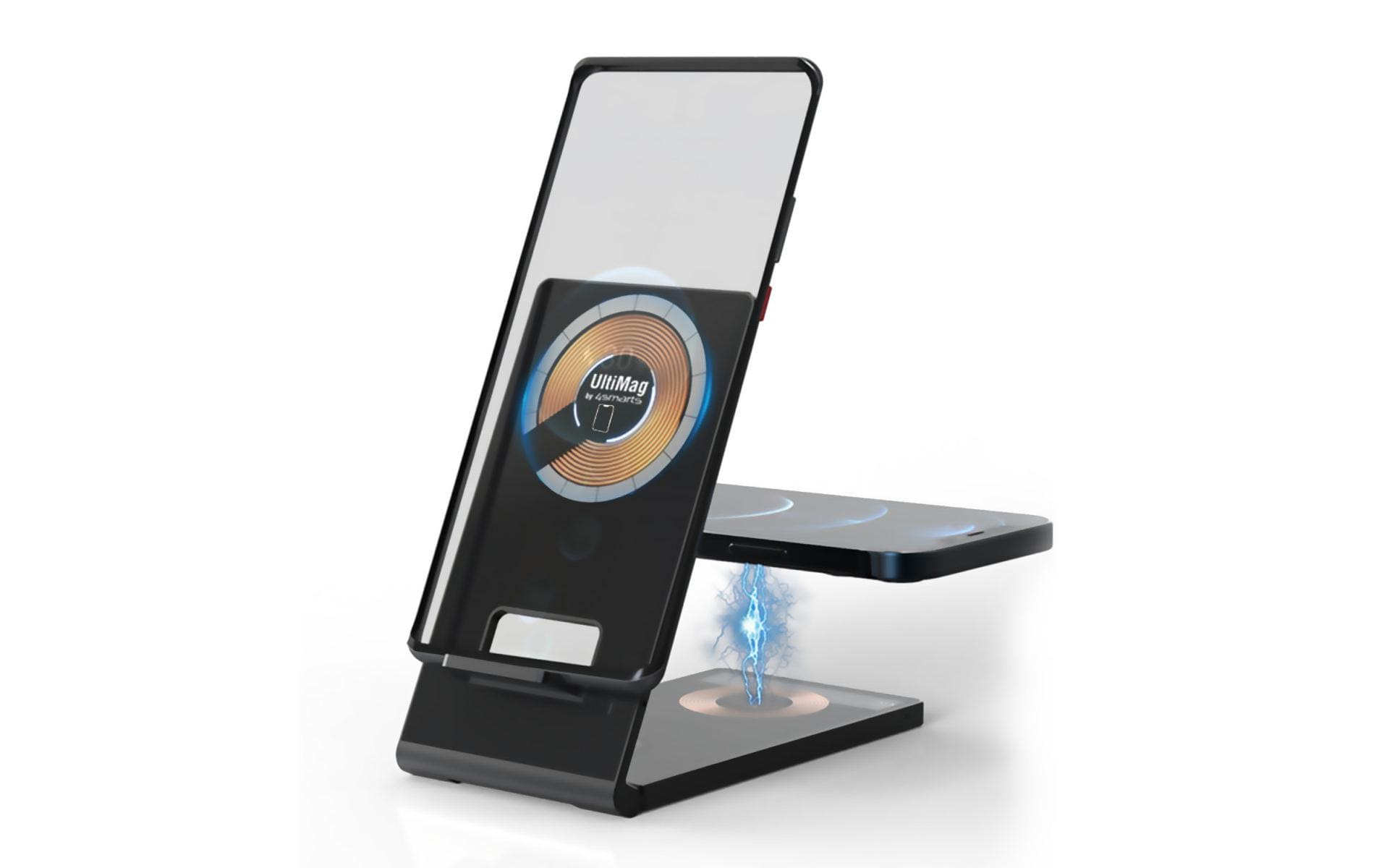 Wireless Charger UltiMag TrioFold 15W3-in-1 Ladestation mit kabelloser Lademöglichkeit von Qi-kompatiblen Geräten