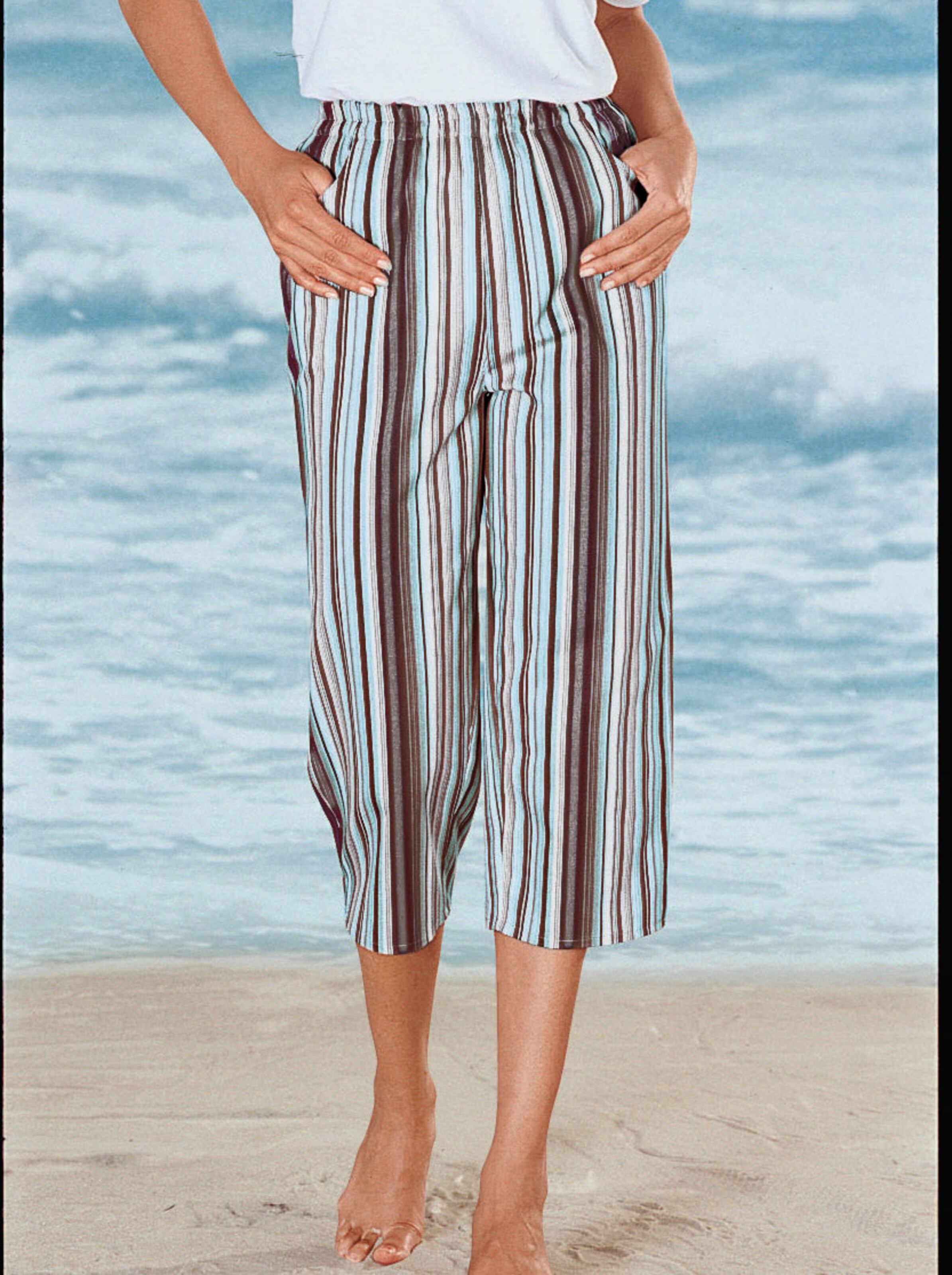 Caprihose aus reiner Baumwolle