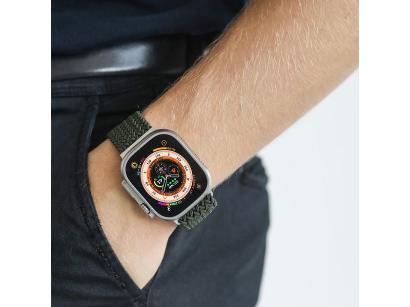 Vonmählen Armband Woven Loop Apple Watch 42/44/45/49 mm Oli Armband für Apple Watch 42/44/45/49 mm