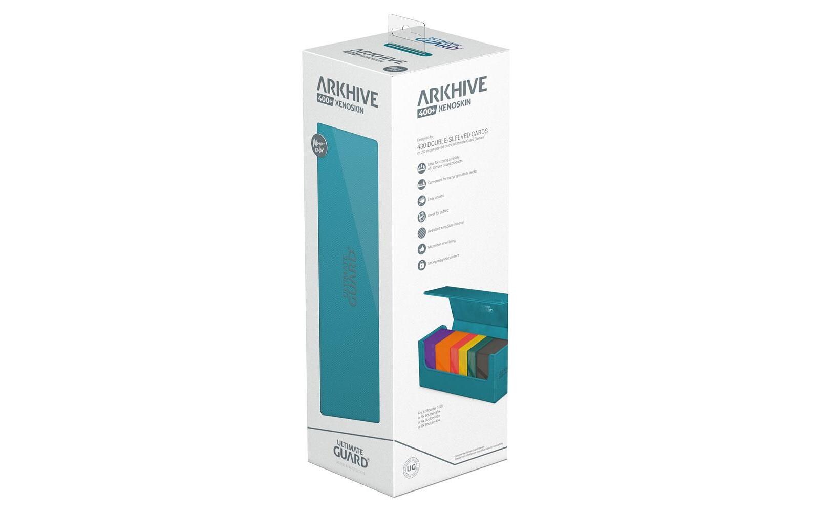 Kartenbox XenoSkin Arkhive Monocolor 400+ PetrolblauHochwertige Box für Sammelkarten in Standardgrösse