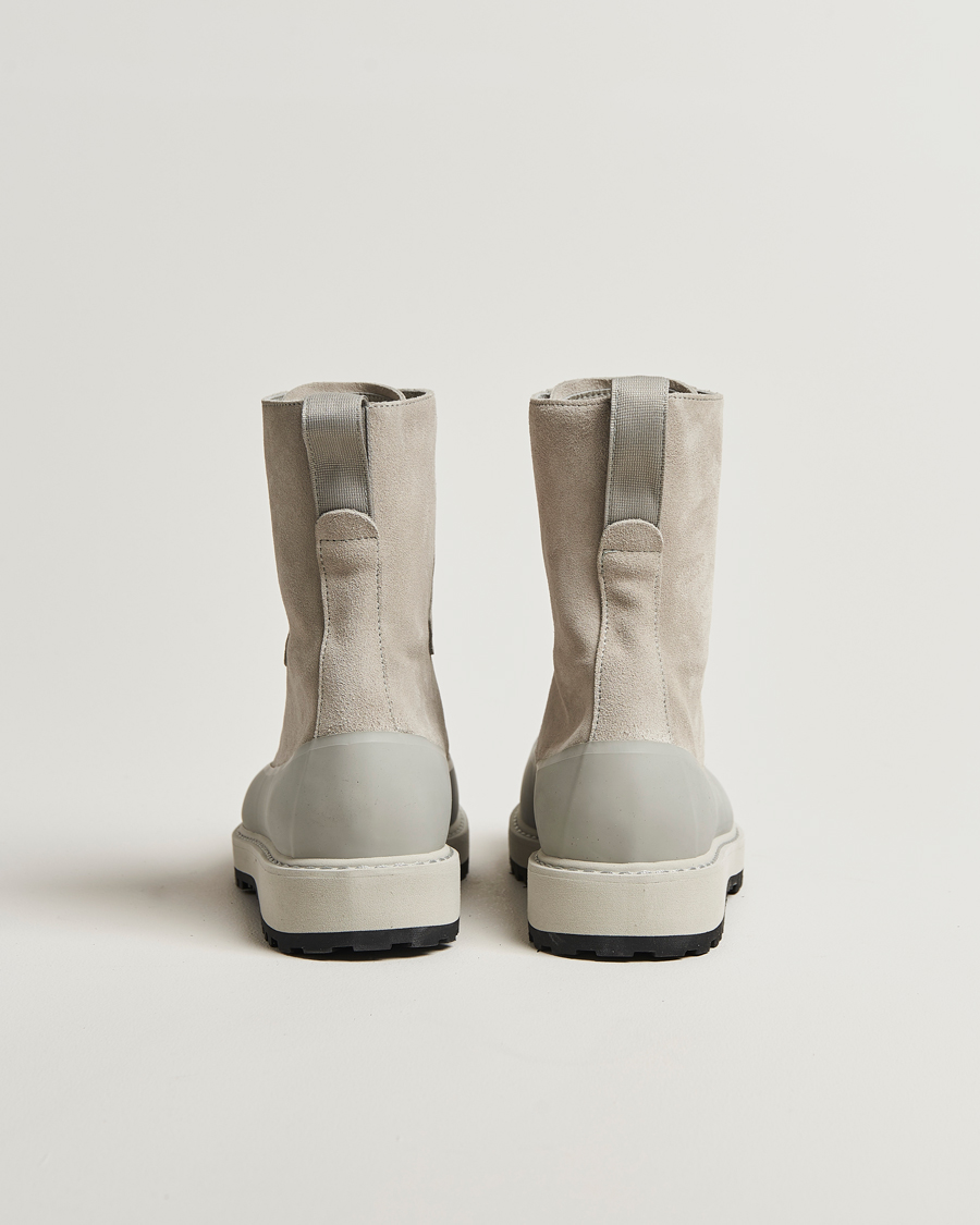 Stone Island Suede Hiking Boots Pearl Grey