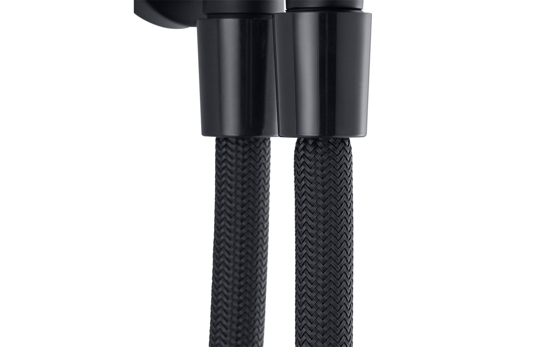 Duschsystem Wakuda Push, Schwarz matt<br>Duschsystem für Duschen und Badewannen