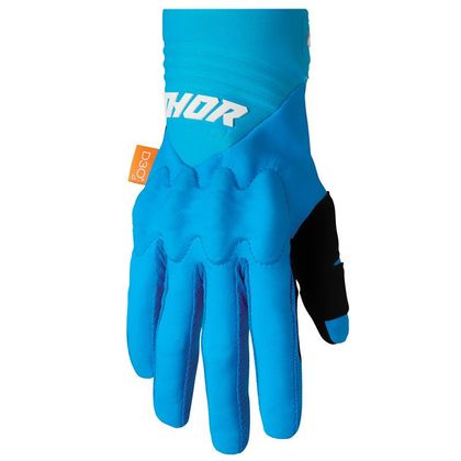 Gants cross Thor REBOUND BLUE WHITE 2024 - Bleu