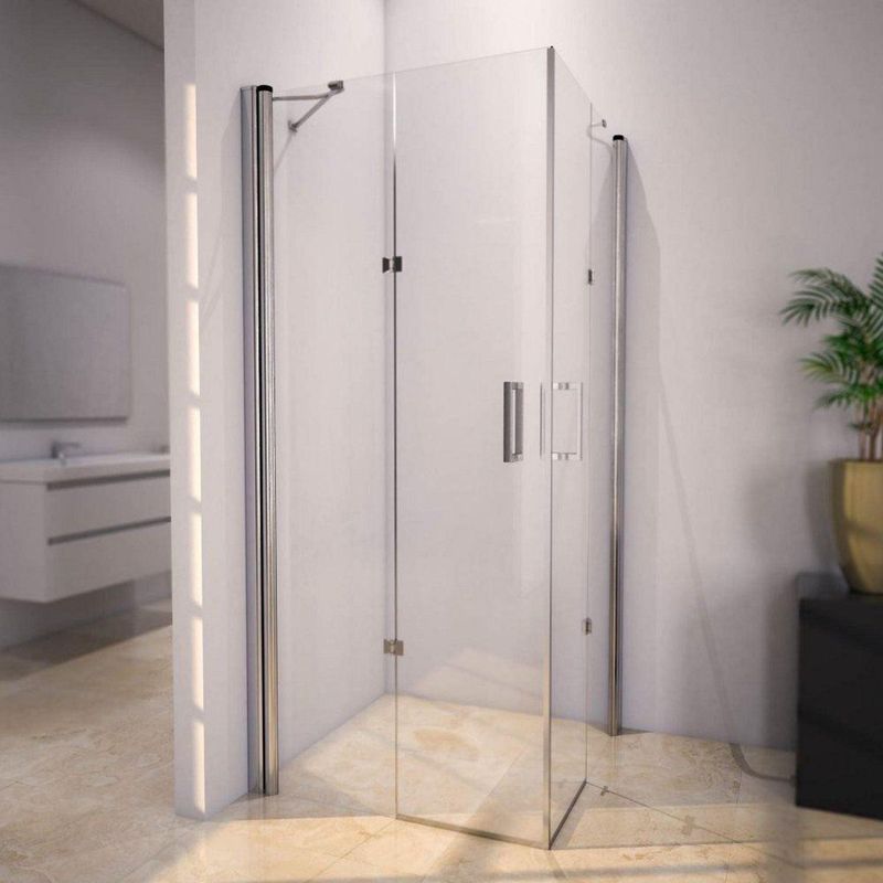 Sanilux - Douchecabine Hoek - Vierkant - 90x90cm - 8mm Veiligheidsglas