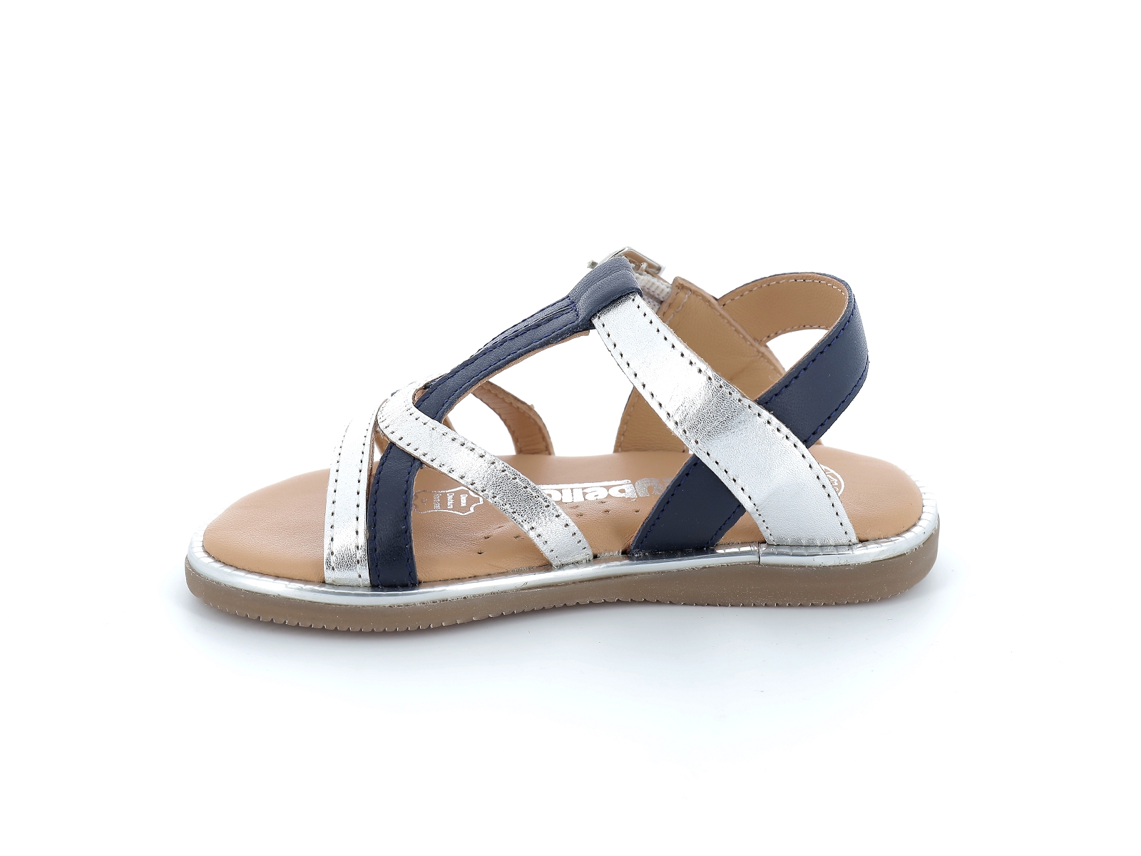 Bopy-FANIA Cuir Marine-Argent