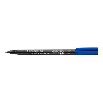 STAEDTLER LUMOCOLOR 313 - Marqueur permanent - pointe super fine - bleu