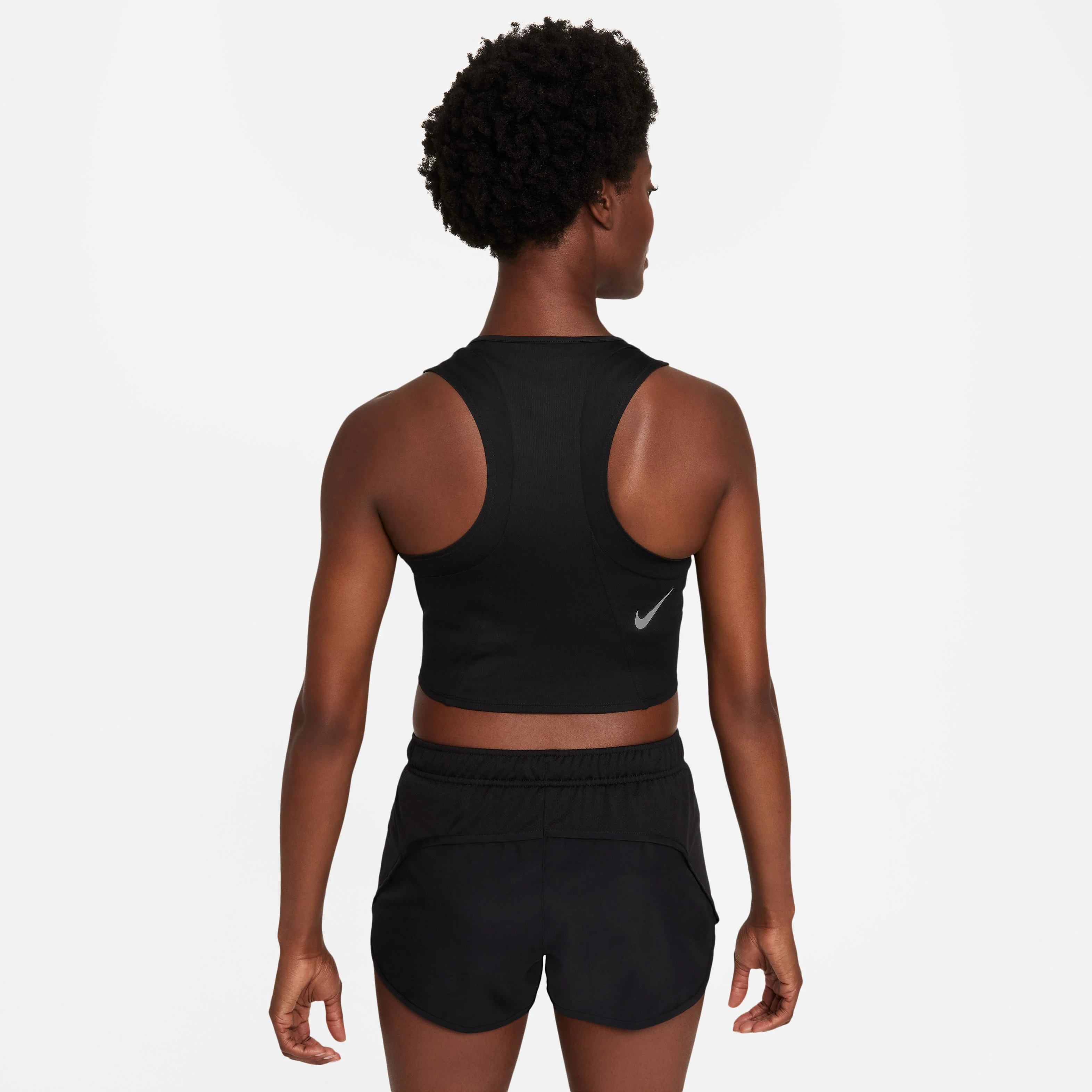 Nike Dri-Fit Fast Crop Débardeur Tank Top Femmes - Noir