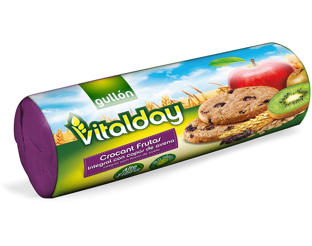 BOLACHA GULLON VITALDAY CROCANT FRUTA 300G