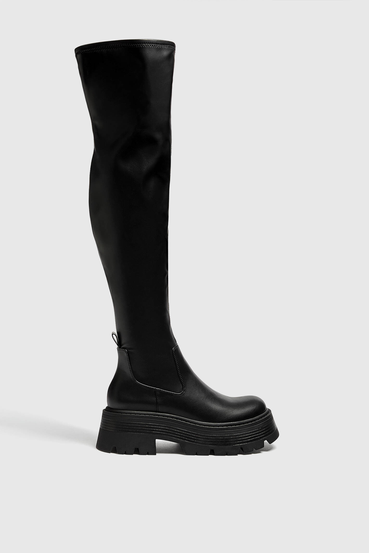 BOTA ELÁSTICA DE ALTO TAMANHO XL - PRETA