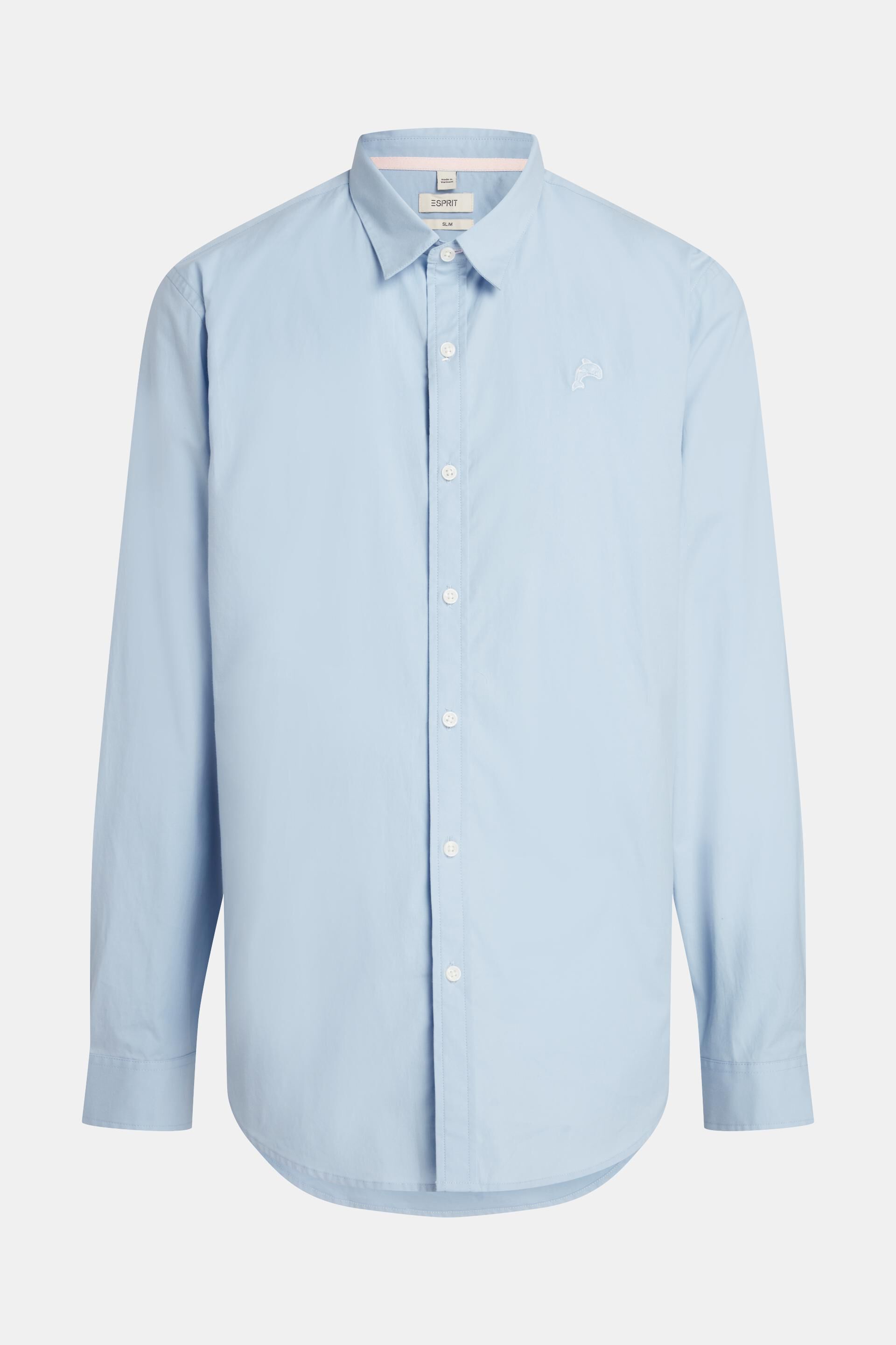 Chemise en popeline Slim Fit à badge dauphin