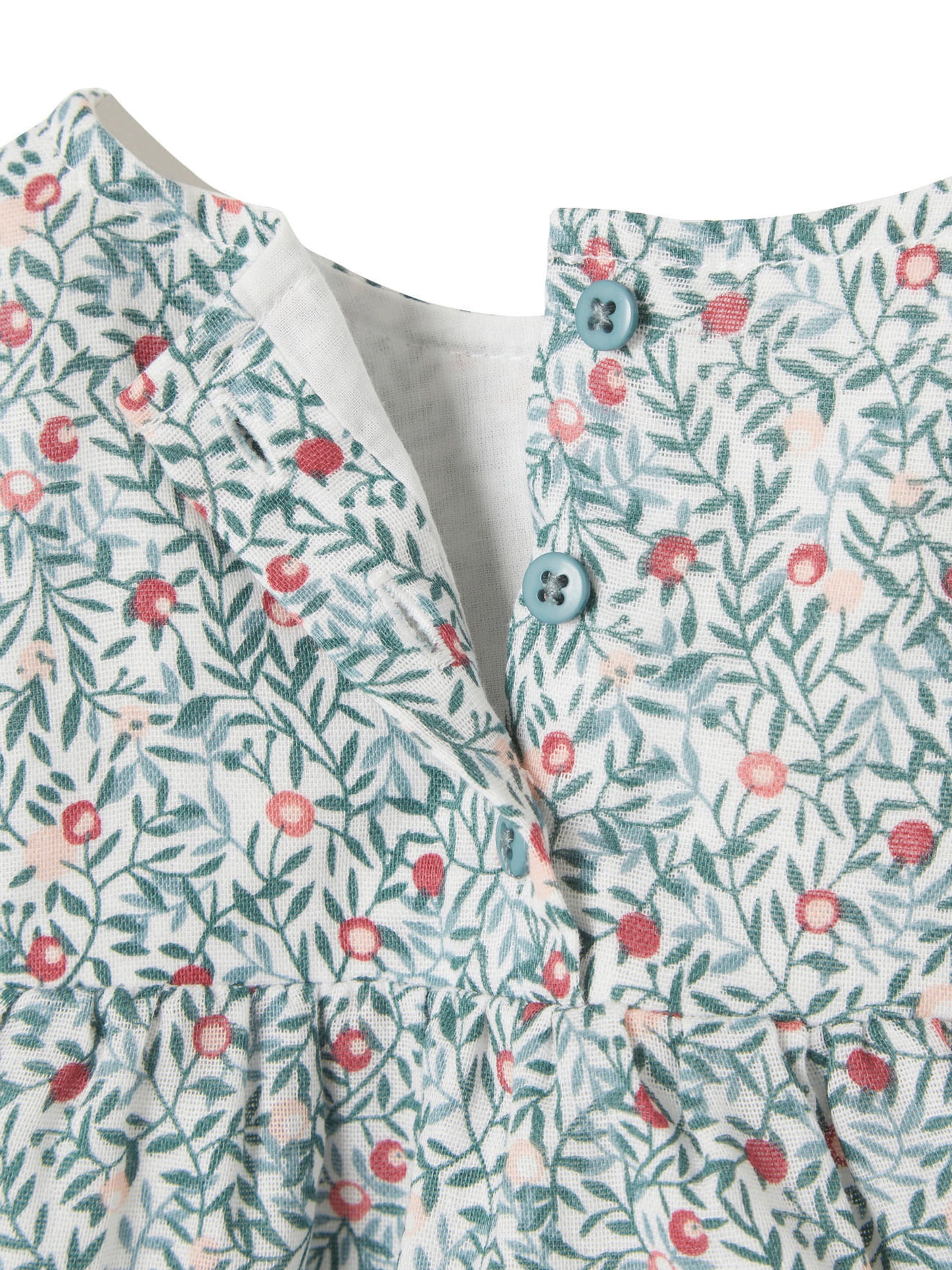 Vertbaudet Mädchen Baby-Set: Bluse und Latzhose hellblau