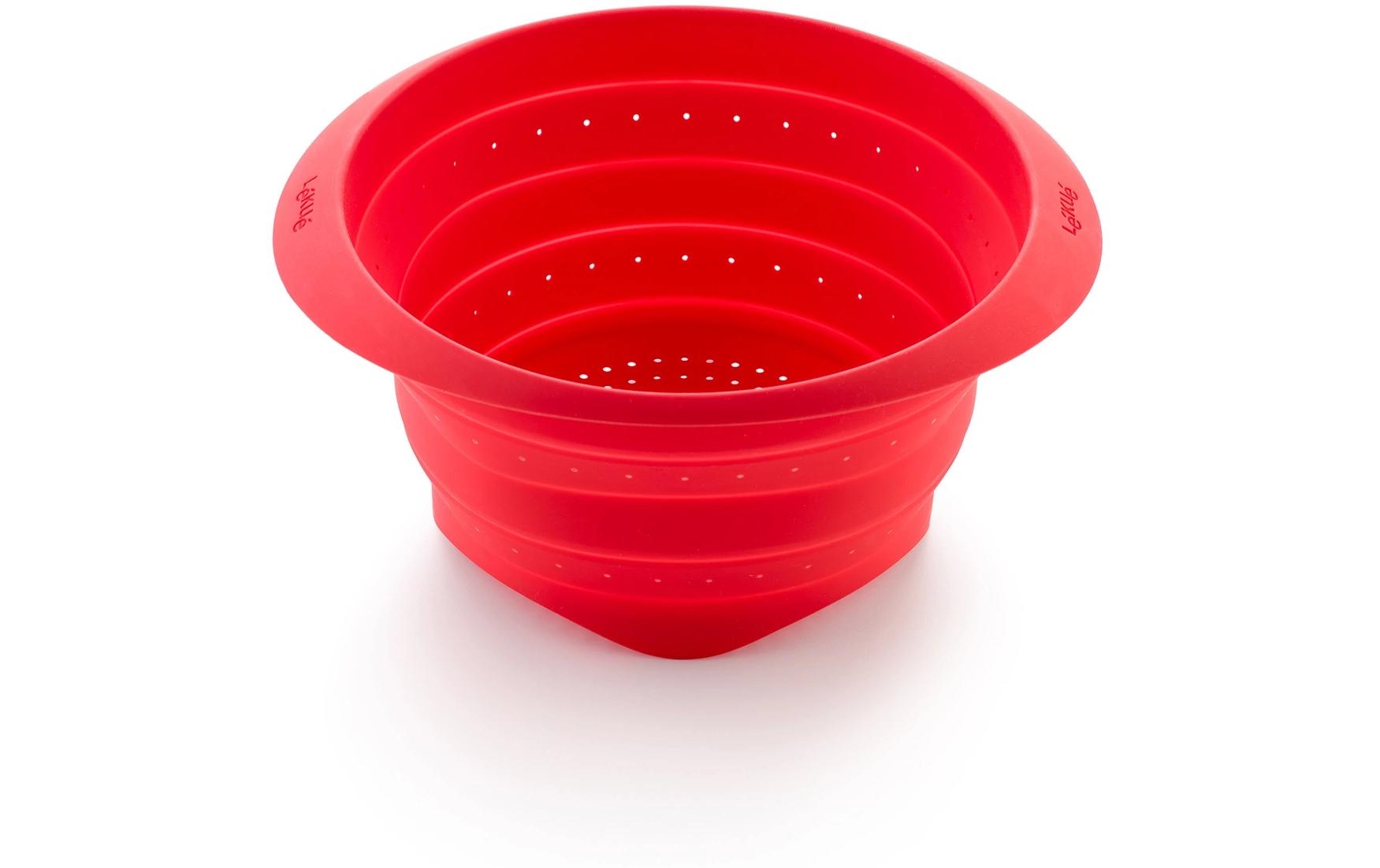Abtropfsieb ø 23 cm, RotZusammenklappbares Seiher