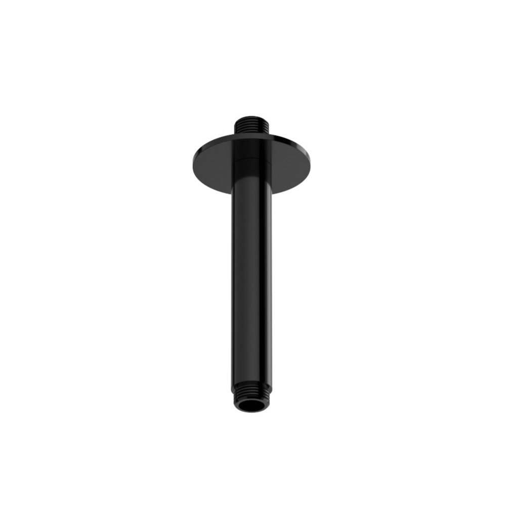 Hotbath ACE plafondarm 15cm zwart gepolijst PVD