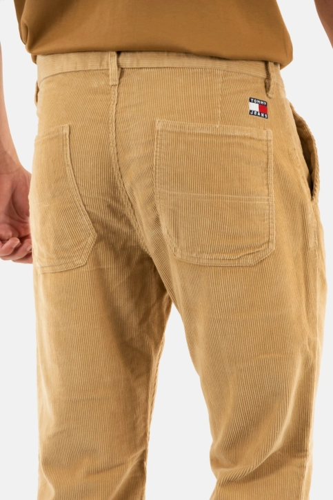 Pantalons tommy jeans ryan cord ab9 gentle gold