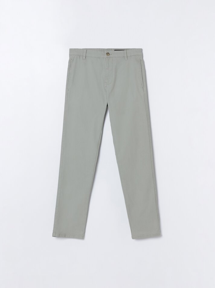 Calças chino rústicas - Verde Musgo