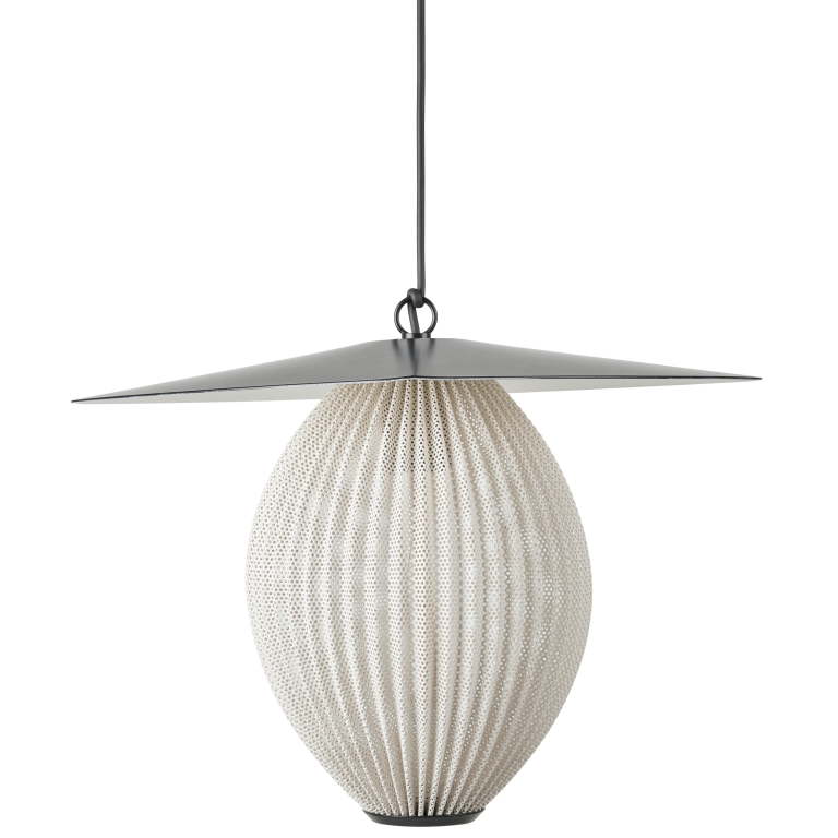 Gubi Satellite hanglamp buiten Ø27 cream white semi matt