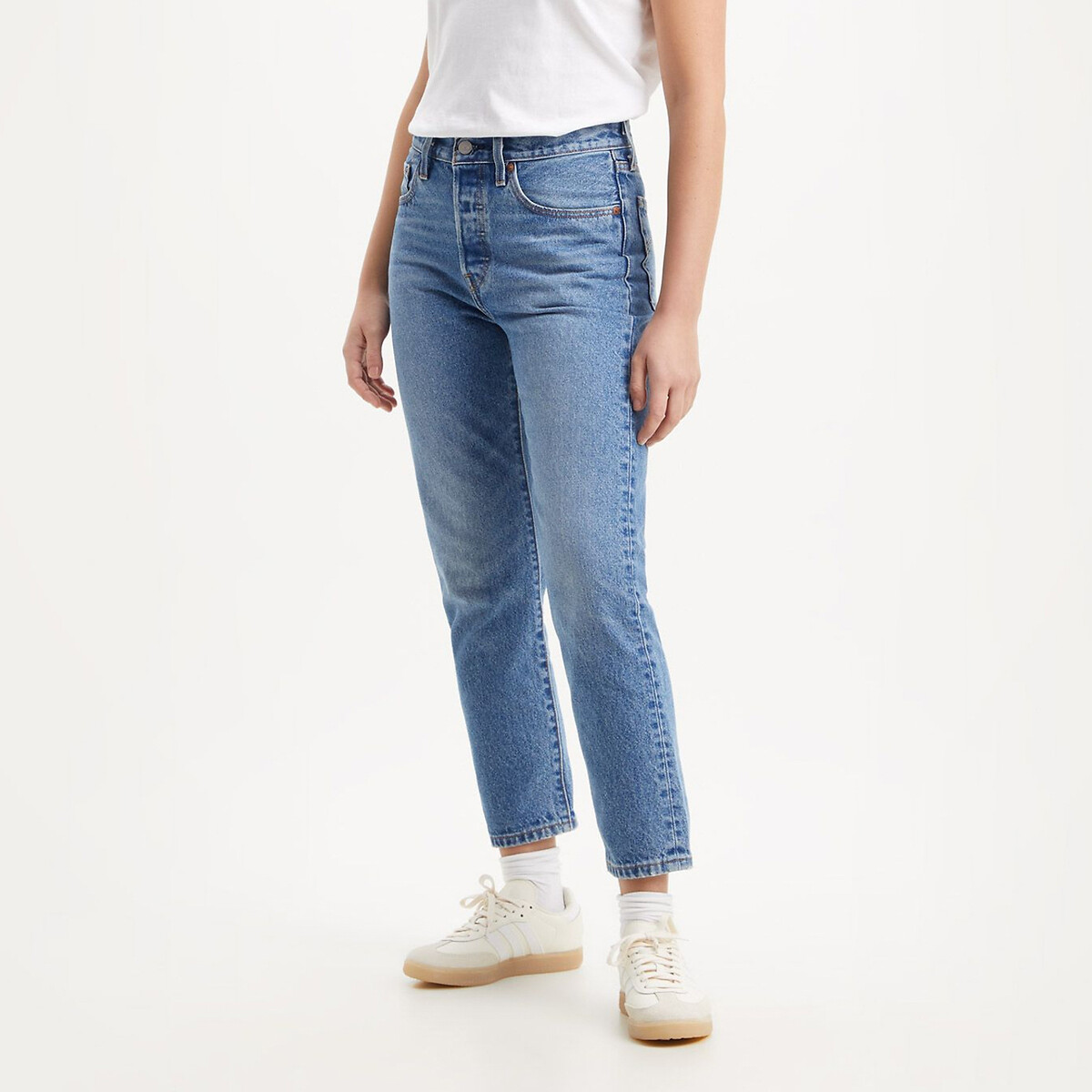 Calça Jeans 501® Cropped da Levi's