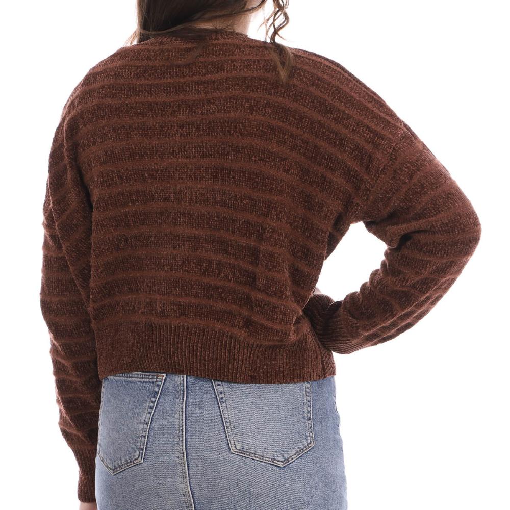 Teddy Smith Pull Marron femme Teddy Smith Pabla Chenill