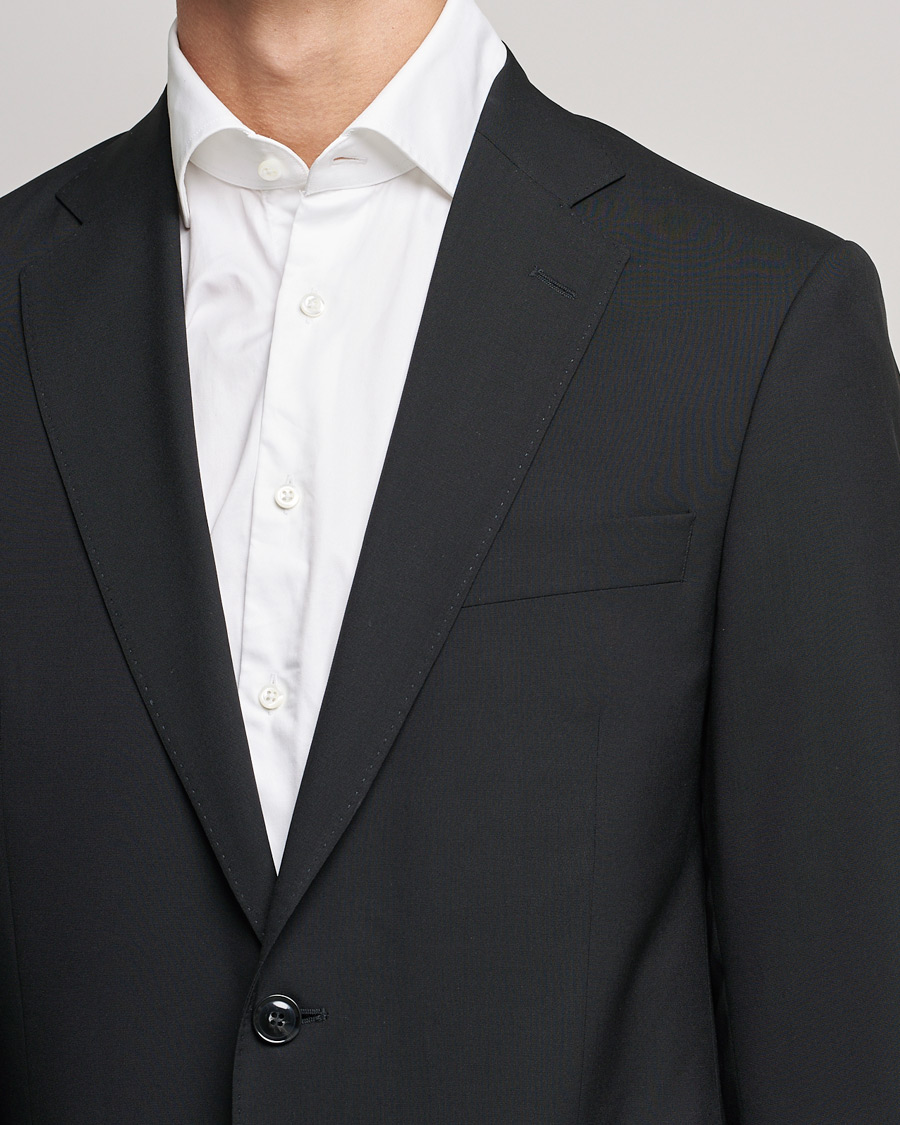 Oscar Jacobson Edmund Wool Suit Black