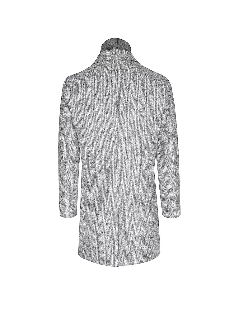 BOSS Mantel Slim Fit HYDE-BIB hellgrau