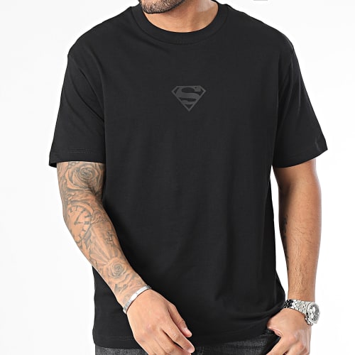 Tee Shirt Oversize Man Of Steel Noir Noir