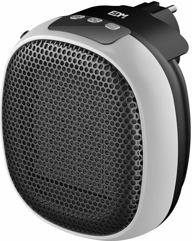 EDM - Plug-in Keramische Kachel - 700 Watt - Zwart - Keramisch