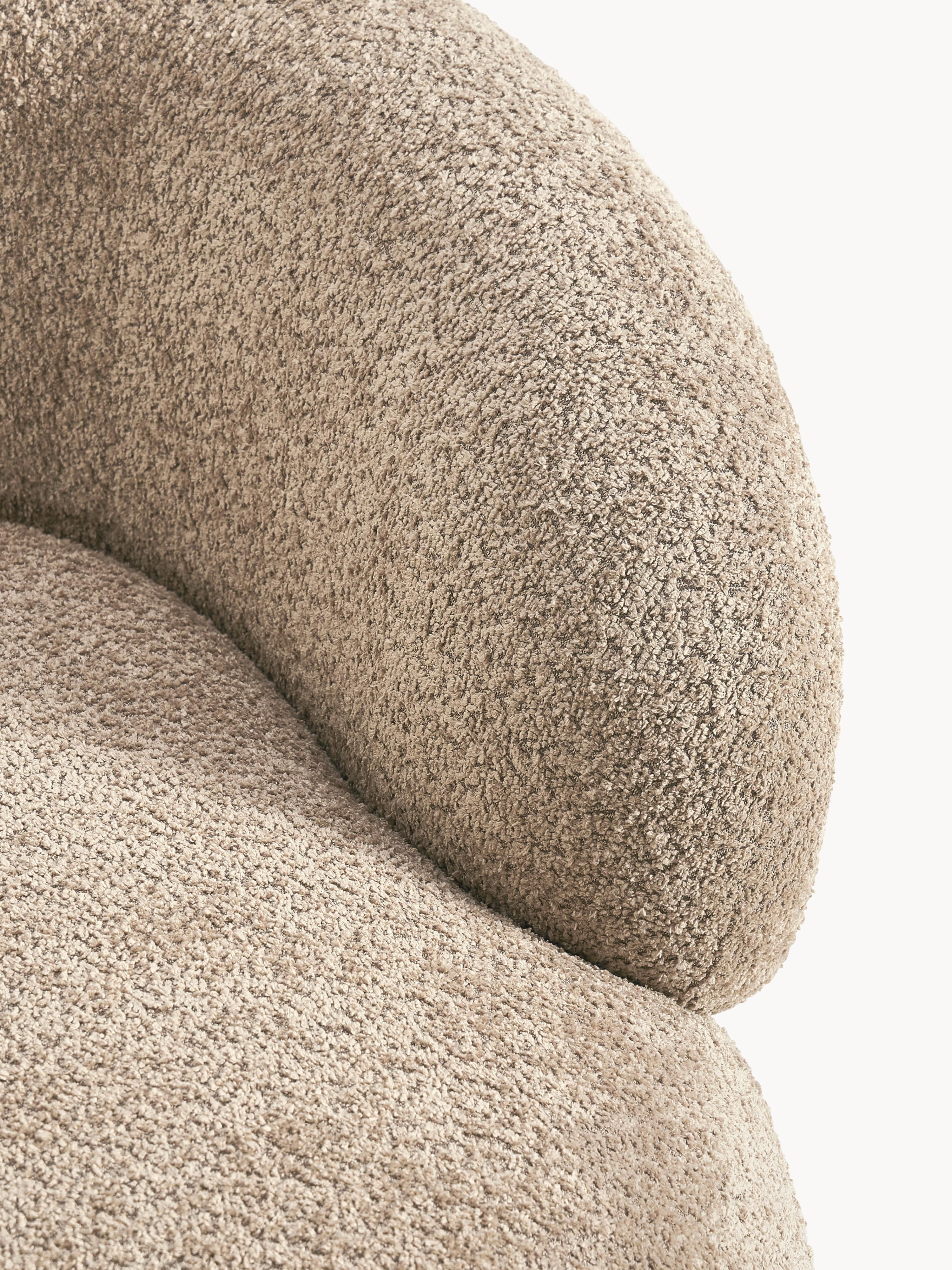 Loungefauteuil Alba van teddy bouclé