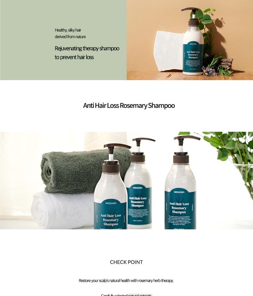 MIGUHARA - Anti-haaruitval rozemarijn shampoo