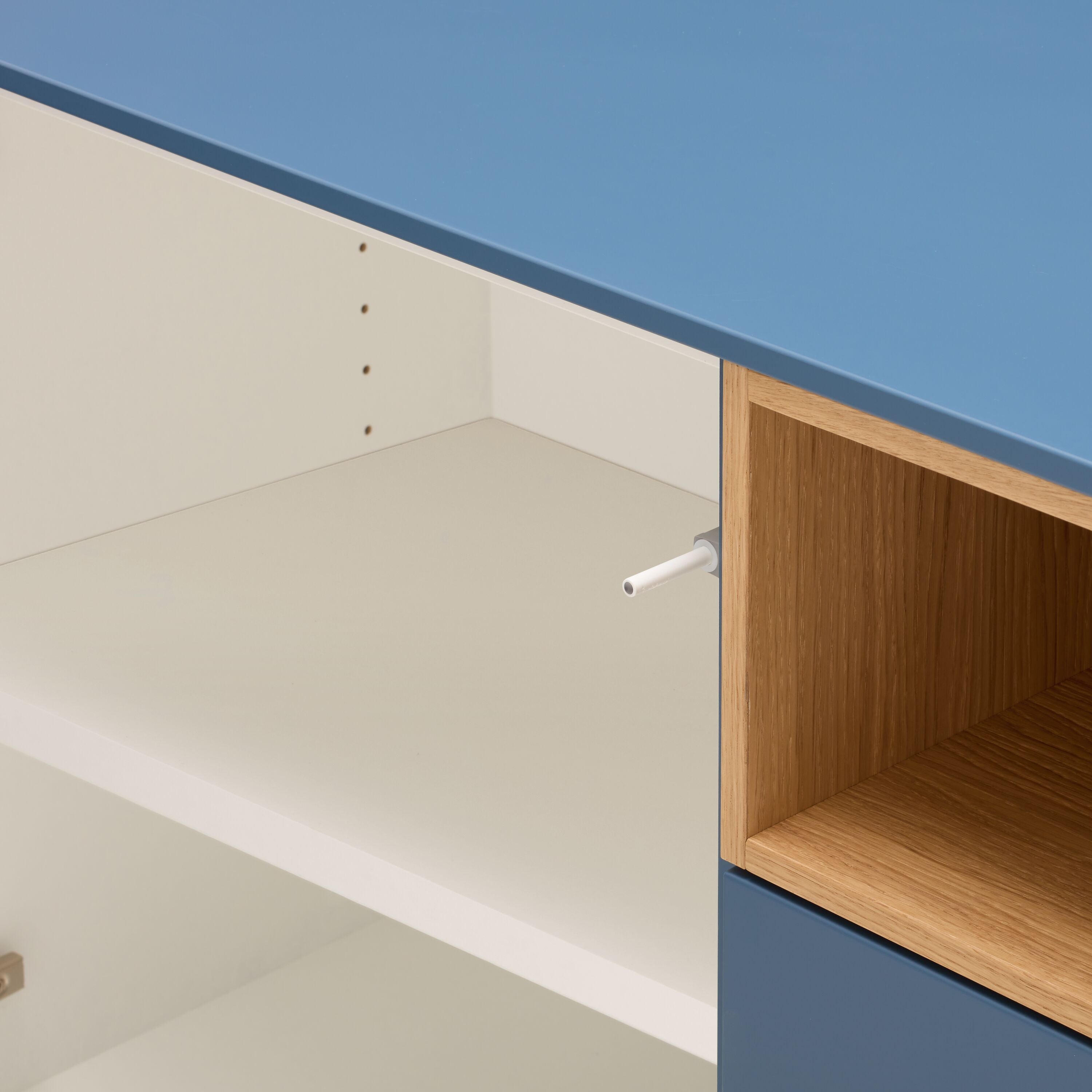 TILL Sideboard - Blau / B: 168.0 cm x T: 41.0 cm x H: 88.8 cm